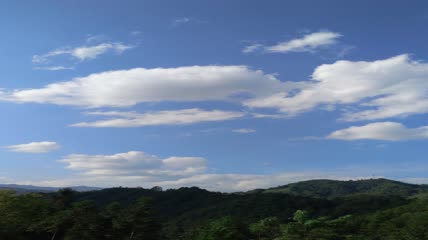 夏天天空蓝天白云流动4K实拍视频（1）