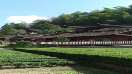 土家吊脚楼院子建筑群4K实拍视频（1）