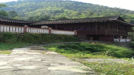 土家吊脚楼院子建筑群4K实拍视频（2）