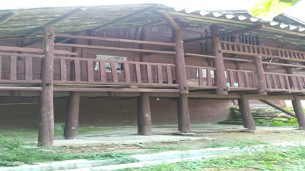 土家吊脚楼院子建筑群4K实拍视频（7）