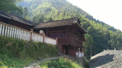 土家吊脚楼院子建筑群4K实拍视频（8）