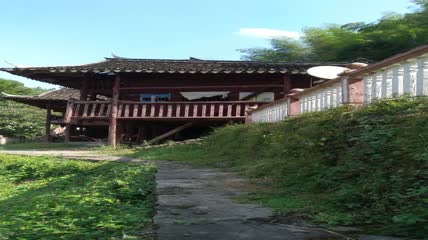 土家吊脚楼院子建筑群4K实拍视频（10）