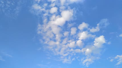 天空蓝天白云流动4K实拍视频(4)