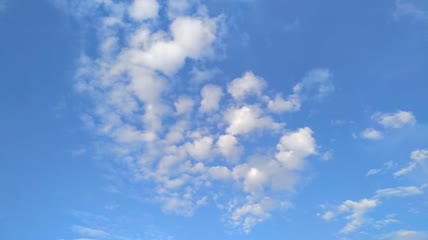 天空蓝天白云流动4K实拍视频(5)