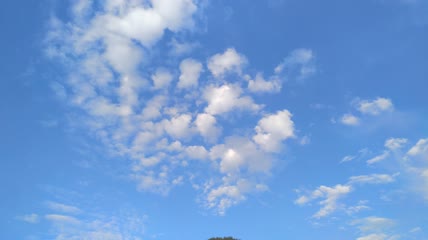 天空蓝天白云流动4K实拍视频(6)