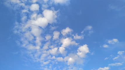 天空蓝天白云流动4K实拍视频(7)