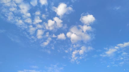 天空蓝天白云流动4K实拍视频(14)