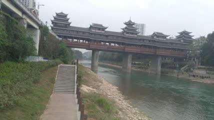 景区景点湖北省恩施州城风雨桥（4）