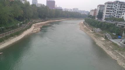 清澈的清江河河水水流4K实拍视频（5）