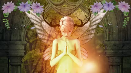 仙女许愿动感背景