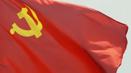 4k升格拍摄党旗