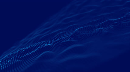 科技感波纹粒子