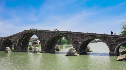 广济桥风景延时摄影