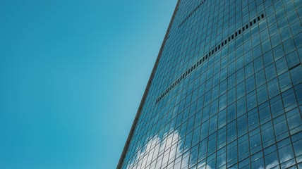 4k延时CBD写字楼外墙