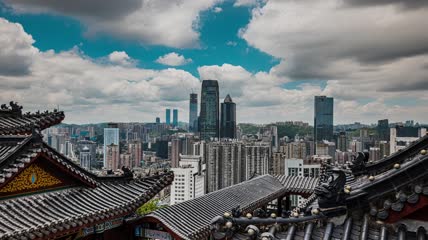 4k延时贵阳南明区城区建筑（2）