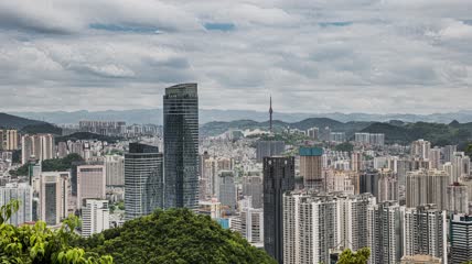 4k延时贵阳城区建筑