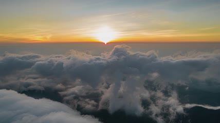 4k航拍云海日出
