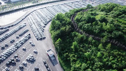 4k航拍国产汽车吉利汽车厂（3）