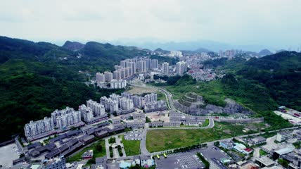 4k航拍贵州黔西南晴隆县