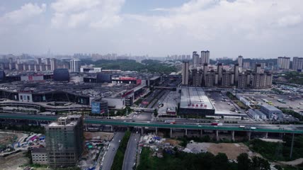 4k航拍贵阳金阳西南批发城
