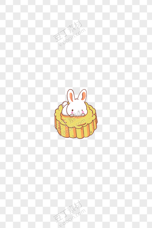 可爱兔子 月饼