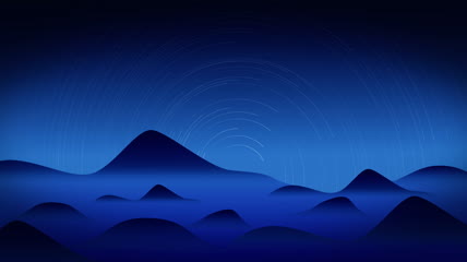 远山星轨星空