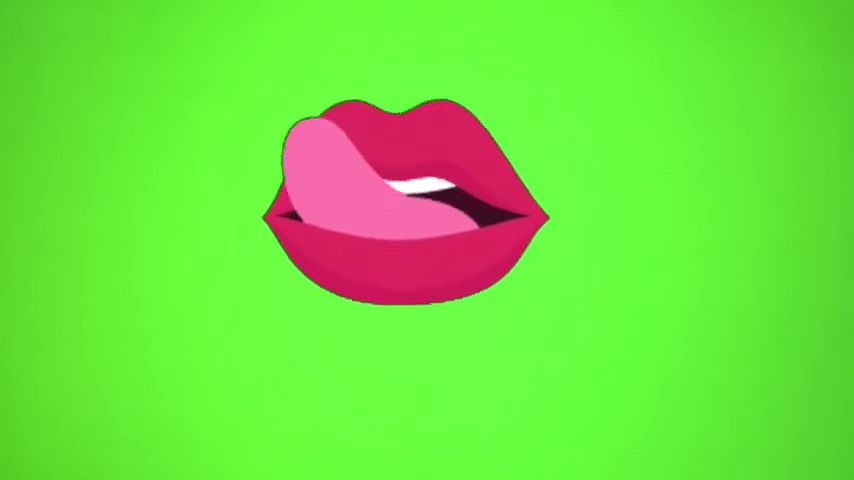绿幕视频素材嘴唇