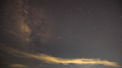 4k延时夜景唯美银河