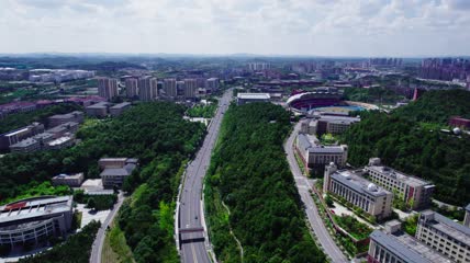 4k航拍贵州大学城财经大学
