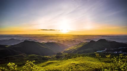 8k延时自然风光日落夕阳