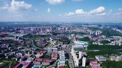 4k航拍贵州大学城民族大学