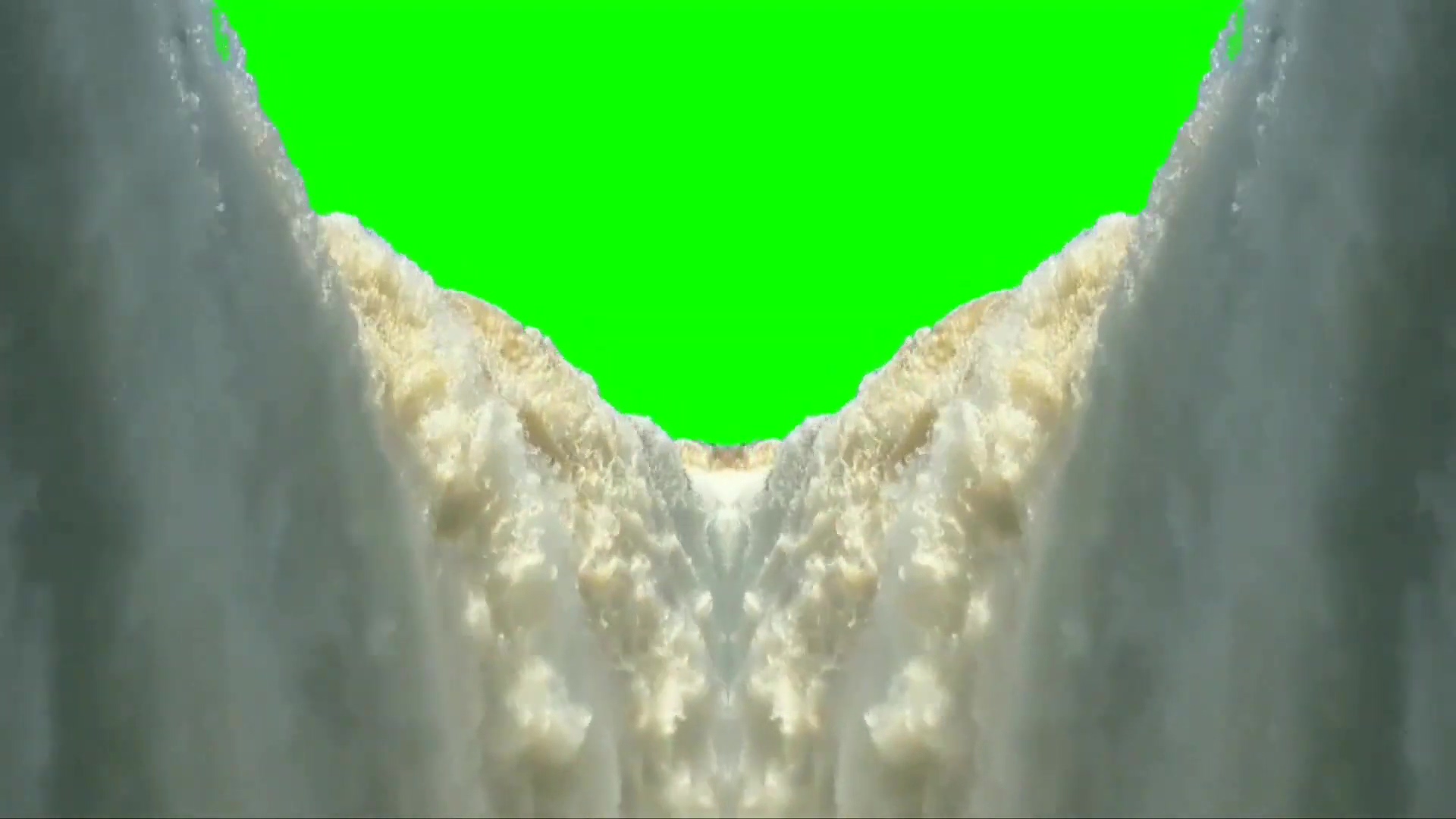 绿幕视频素材瀑布