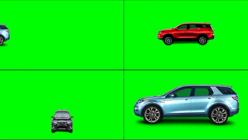 绿幕视频素材汽车
