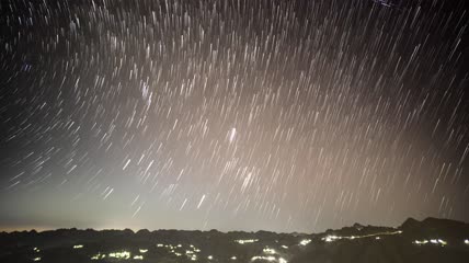 8k延时星空星轨