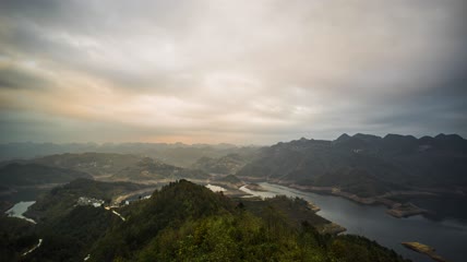 8k延时清晨日出光影