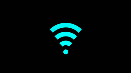 wifi无线蓝色信号素材