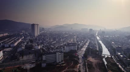 4k航拍云南玉溪峨山县全景