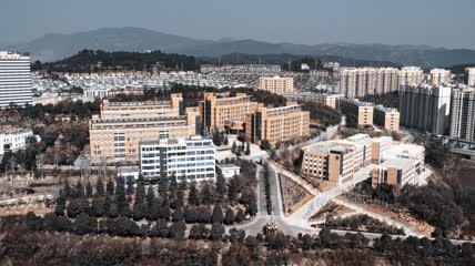 4k航拍云南玉溪师范学院
