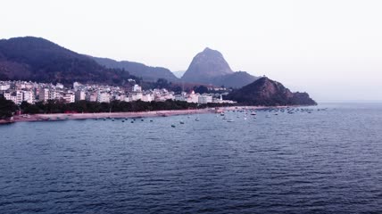 4k航拍云南玉溪抚仙湖景区