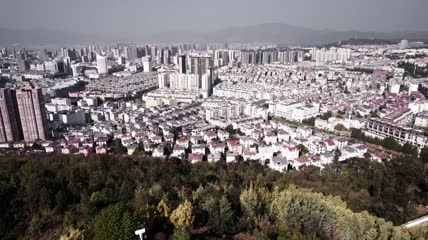 4k航拍云南玉溪红塔区