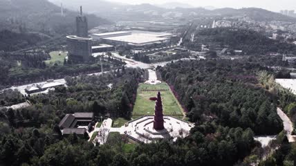 4k航拍云南玉溪红塔烟厂