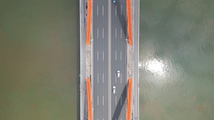 长沙福元路大桥航拍镜头