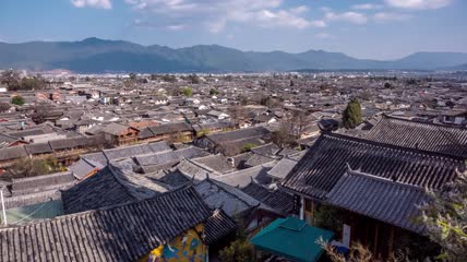 4k延时丽江古城