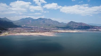 4k航拍丽江拉市海景区