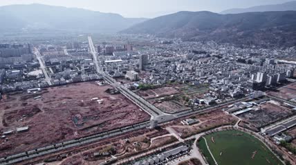 4k航拍云南大理剑川县全景