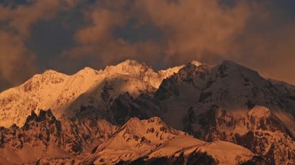4k延时梅里雪山