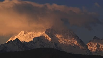 4k延时雪山风光