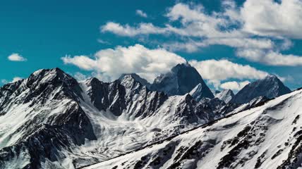 8k实拍雪山风光