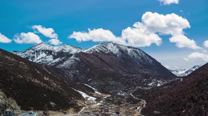 8k无名山雪山