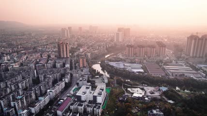4k航拍四川泸州市泸县县城